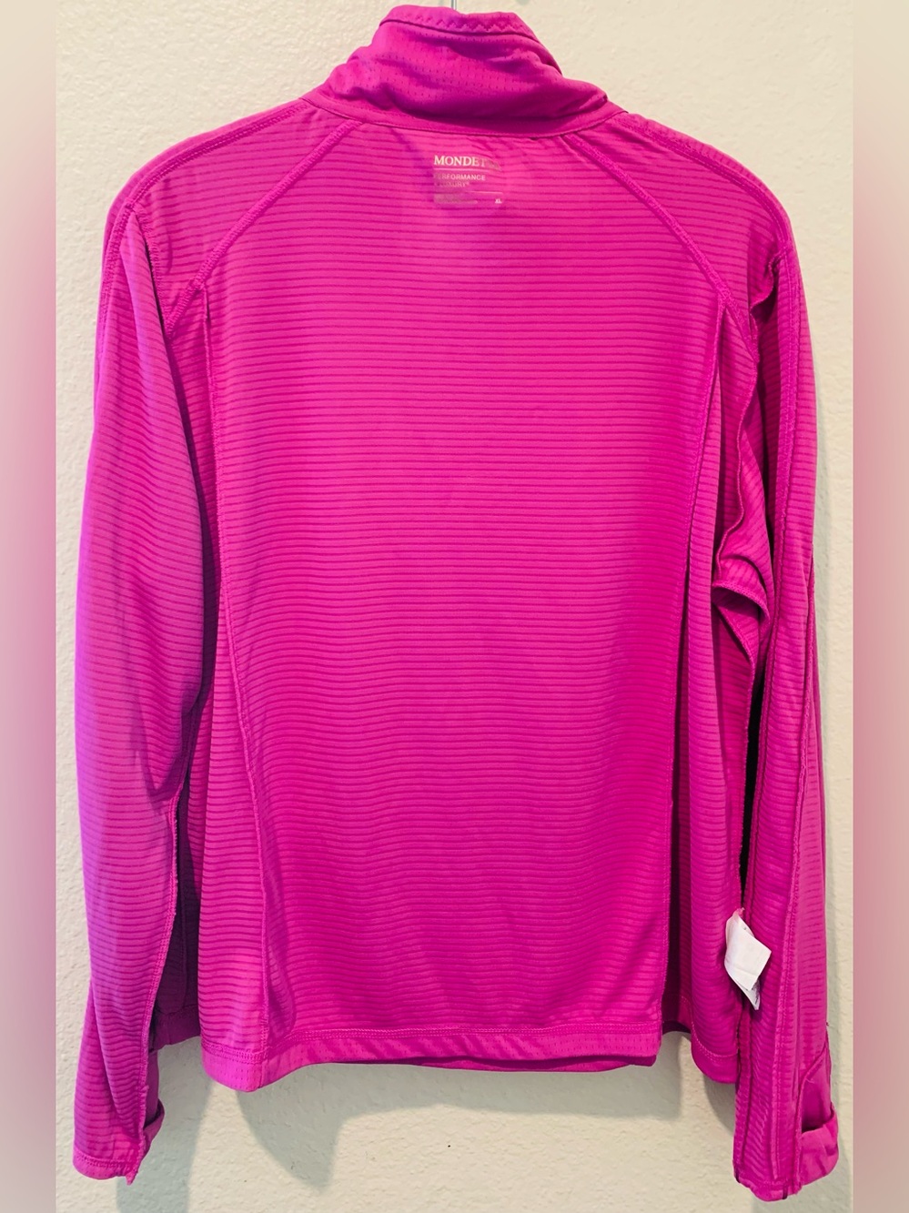 Mondetta Women's Fuchsia Half-Zip Swim Coverup - Picture 10 of 10